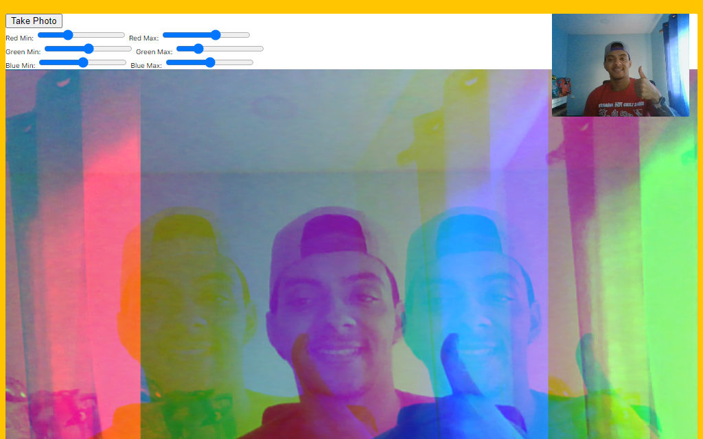 Snapshot of the Webcam Fun project